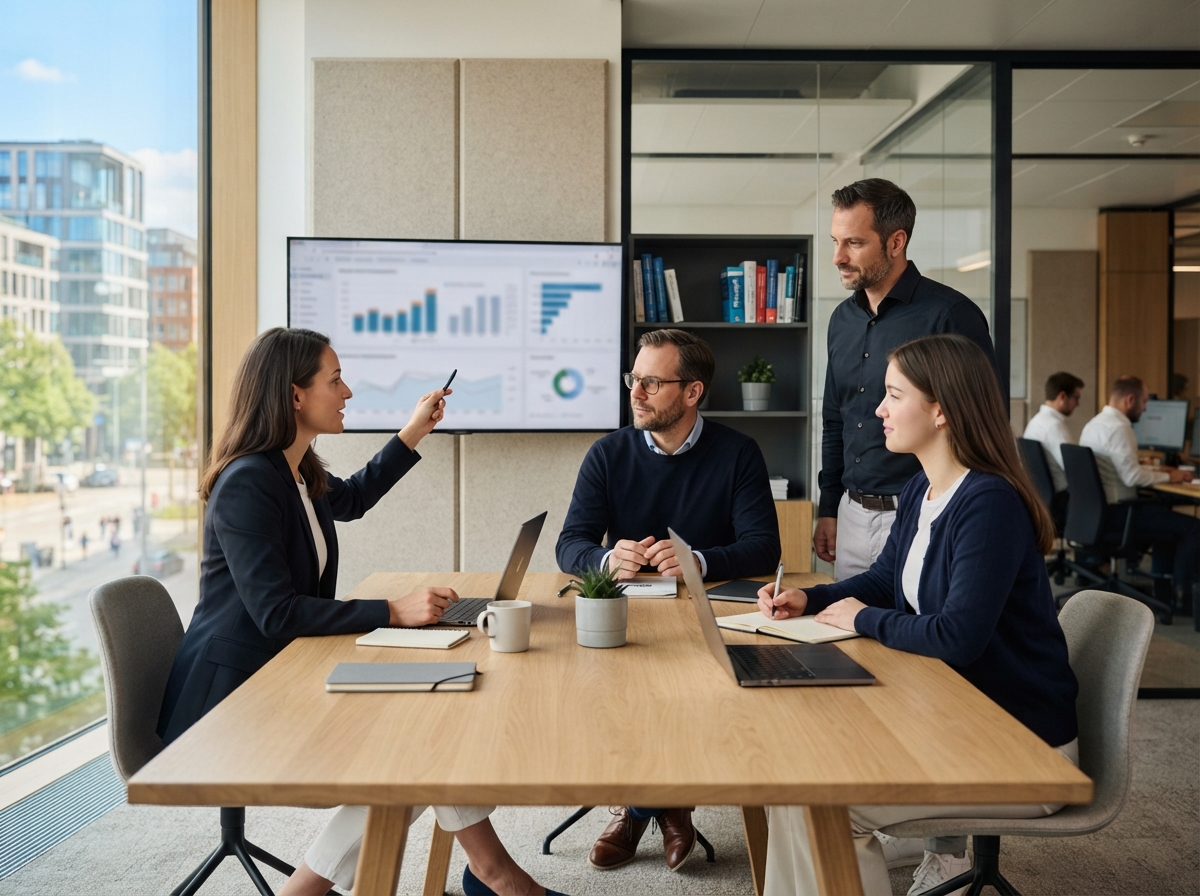 Suksessklubb analysts reviewing model validation and data integrity reports